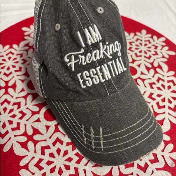 Gray and White Trucker Hat - Picture 2 of 2